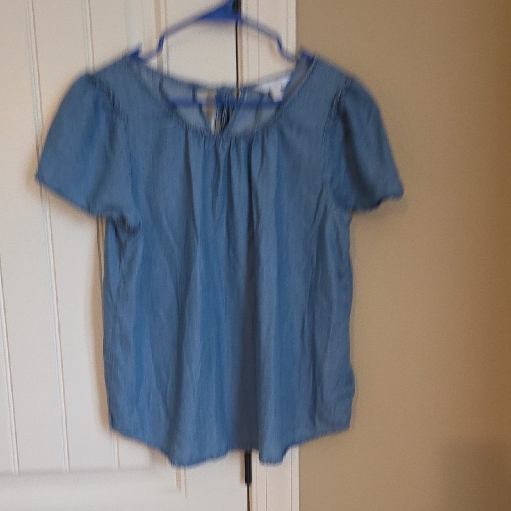 LC Lauren Conrad Light Blue Blouse